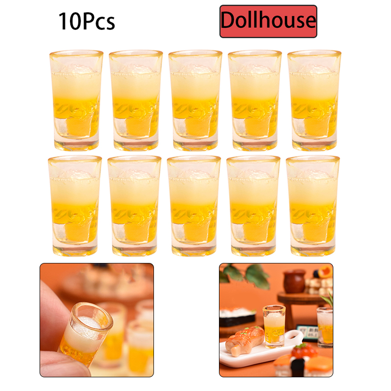 Wine Beers - 10pcs Miniature Toy Kitchen Beer Drinking
