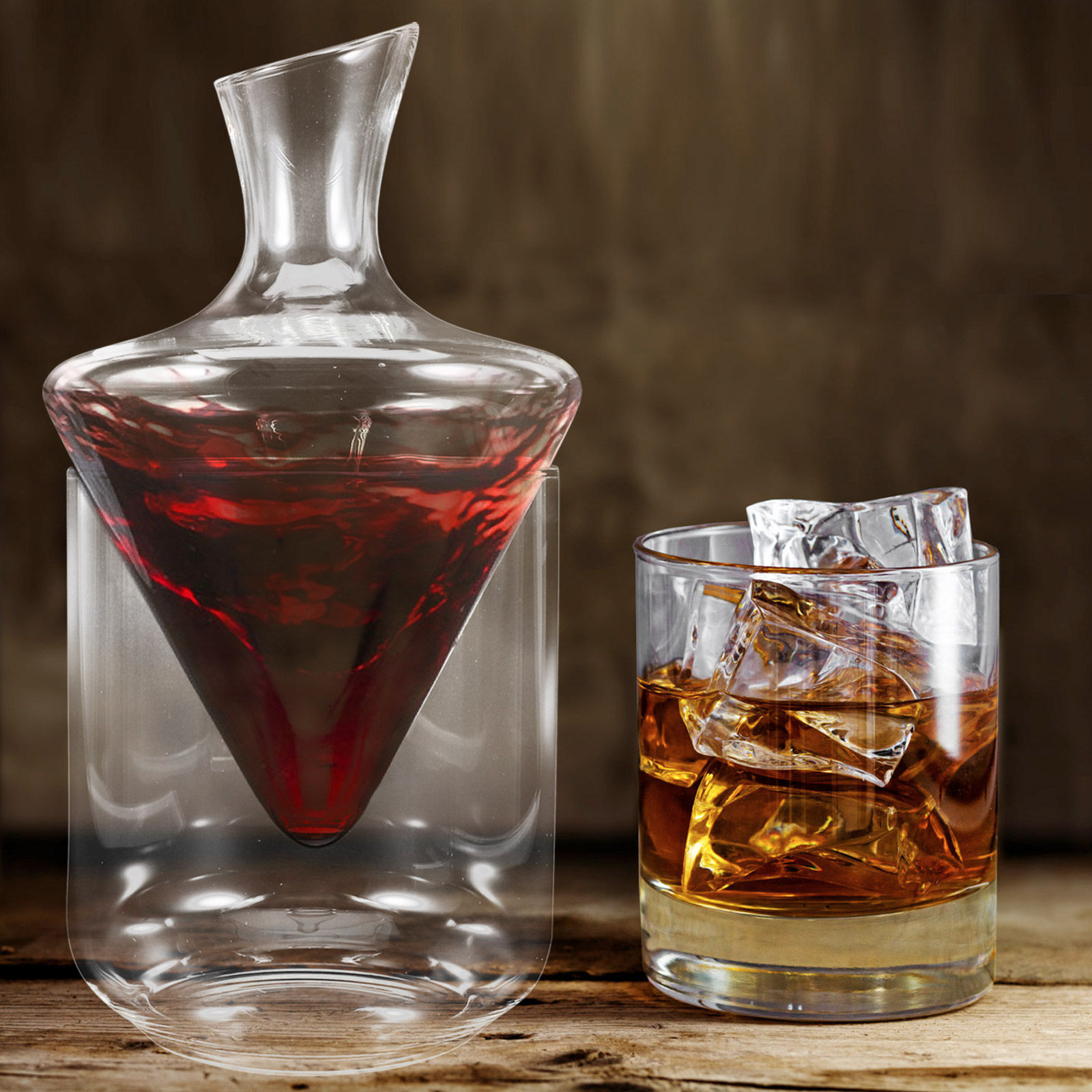 Decanter Aerator Set - 1Pcs Clear Transparent Glass Decanter Set