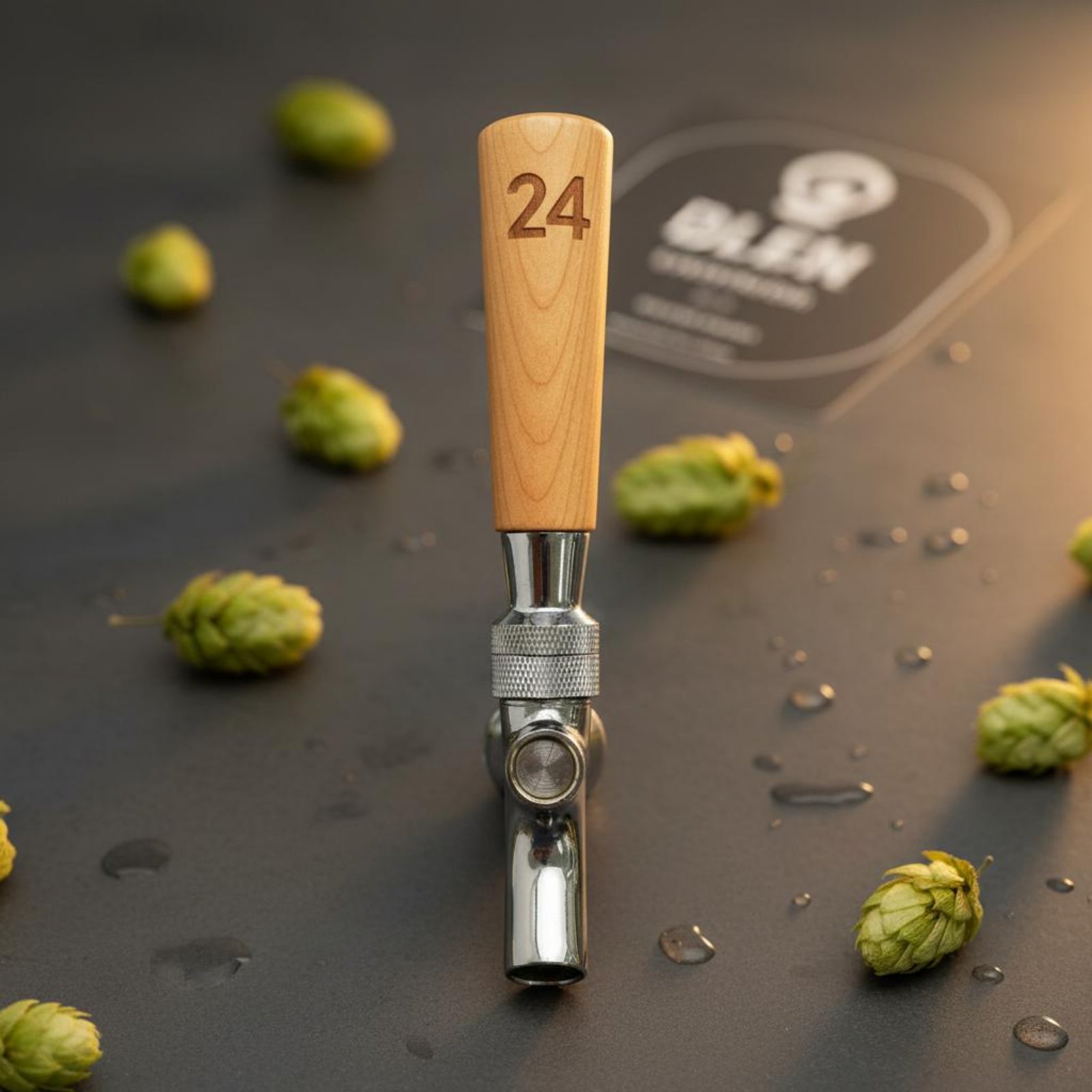 Wine Beers - Short Wooden Beer Handle Solid Wood