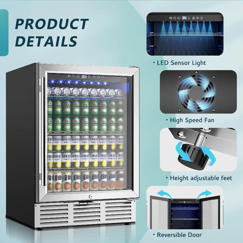 Beverage Refrigerator 24Inch 1 - Wine Beer Fridge Under Counter review and price