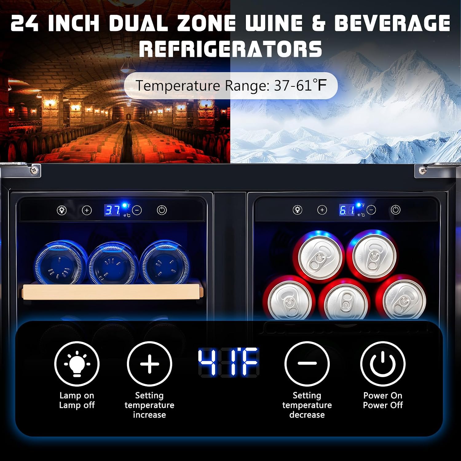 Beverage Refrigerator, 24-Inch - Wine Beer Fridge Under Counter review and price