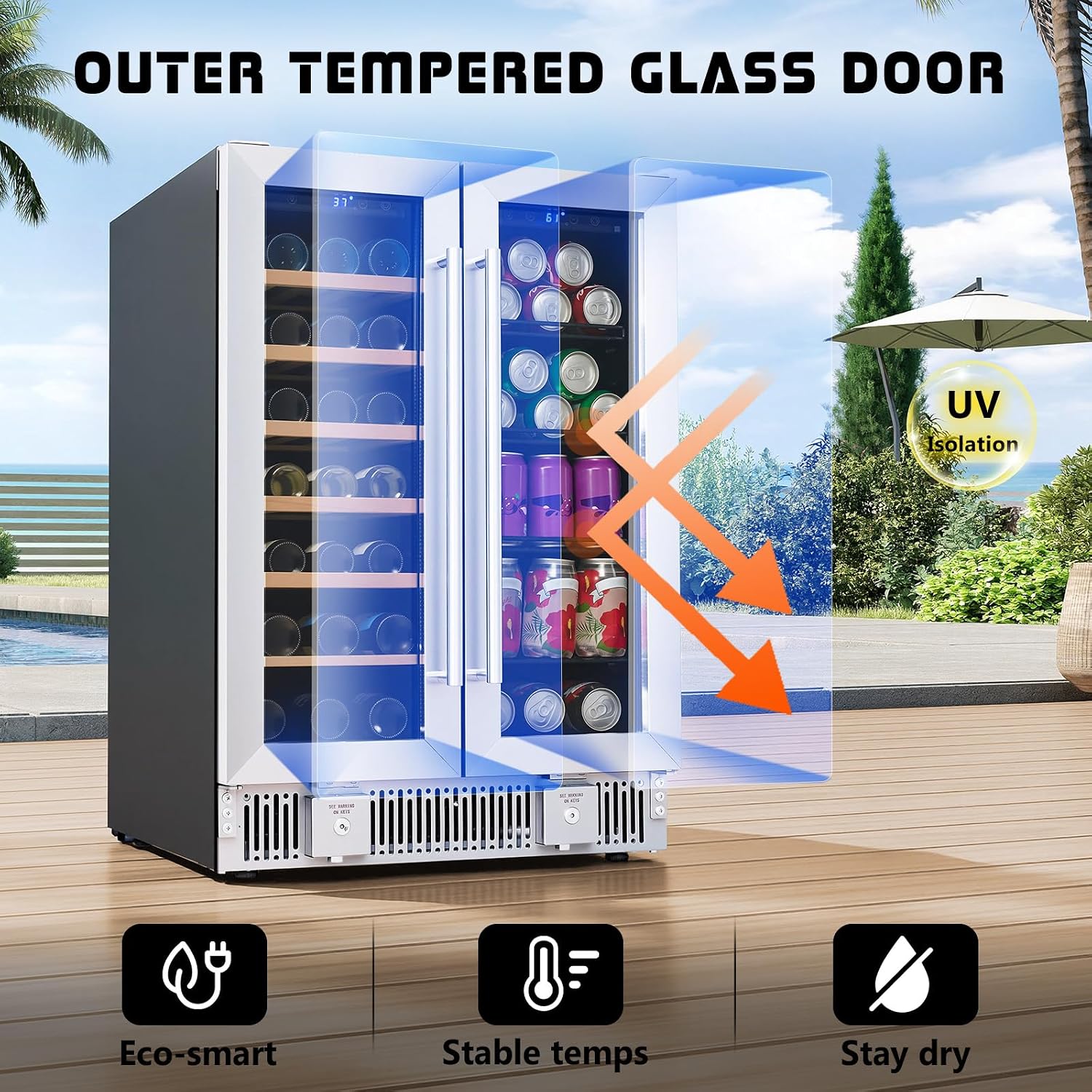 Beverage Refrigerator, 24-Inch - Wine Beer Fridge Under Counter review and price