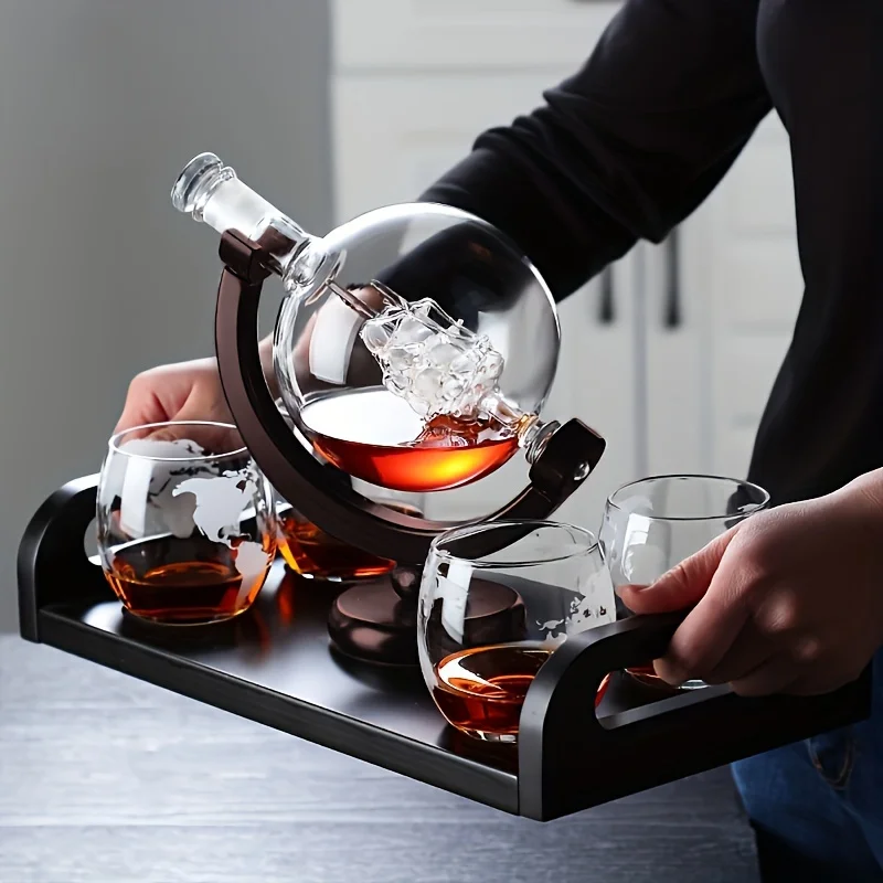 Globe Shaped Whiskey Decanter  - Decanter Aerator Set review and price