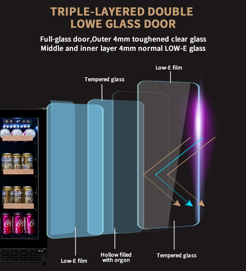Double Door Undercounter Wine  - Wine Beer Fridge Under Counter review and price