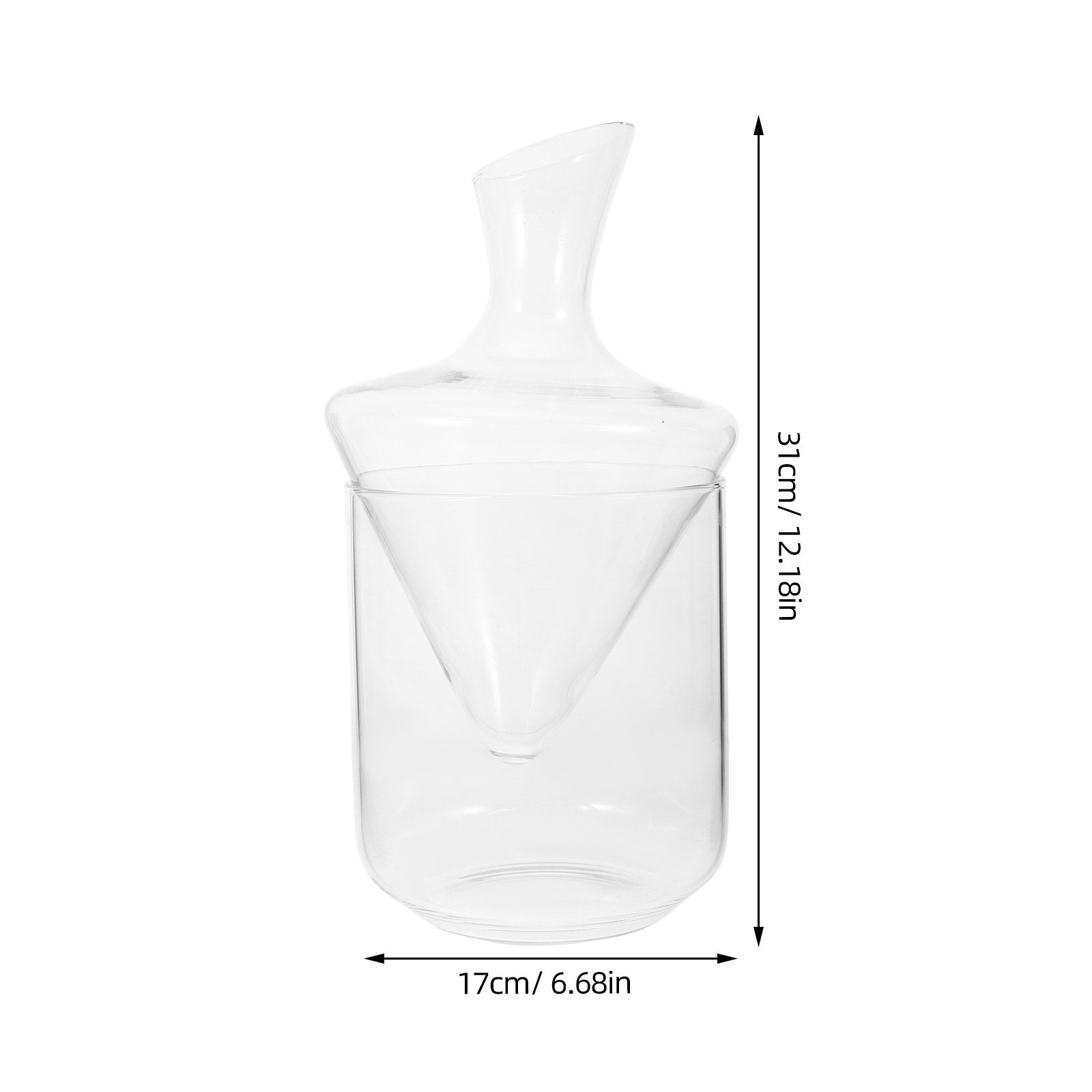 1Pcs Clear Transparent Glass D - Decanter Aerator Set review and price
