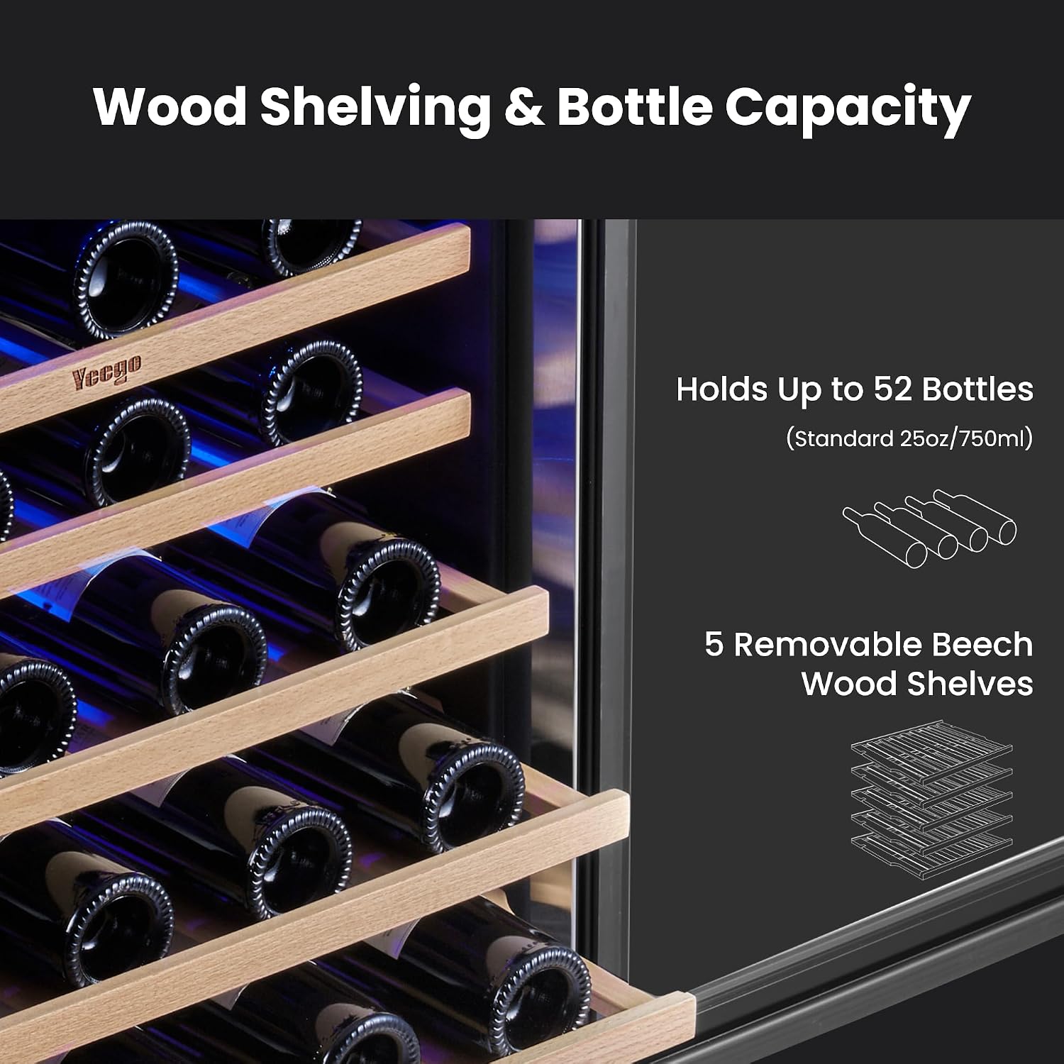 Yeego Wine Fridge Cooler - 24  - Wine Beer Fridge Under Counter review and price