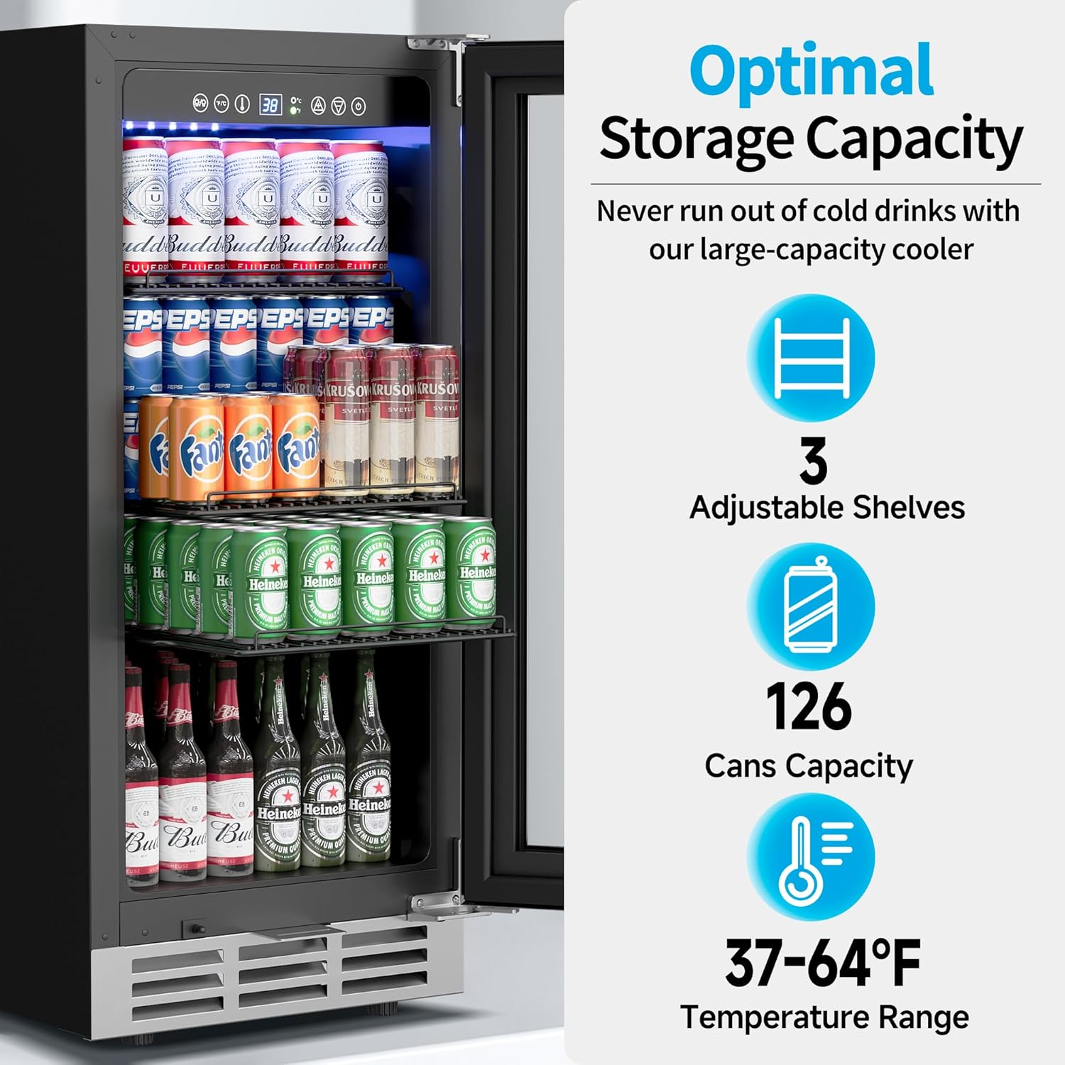 15 Inch Under Counter Beverage - Wine Beer Fridge Under Counter review and price