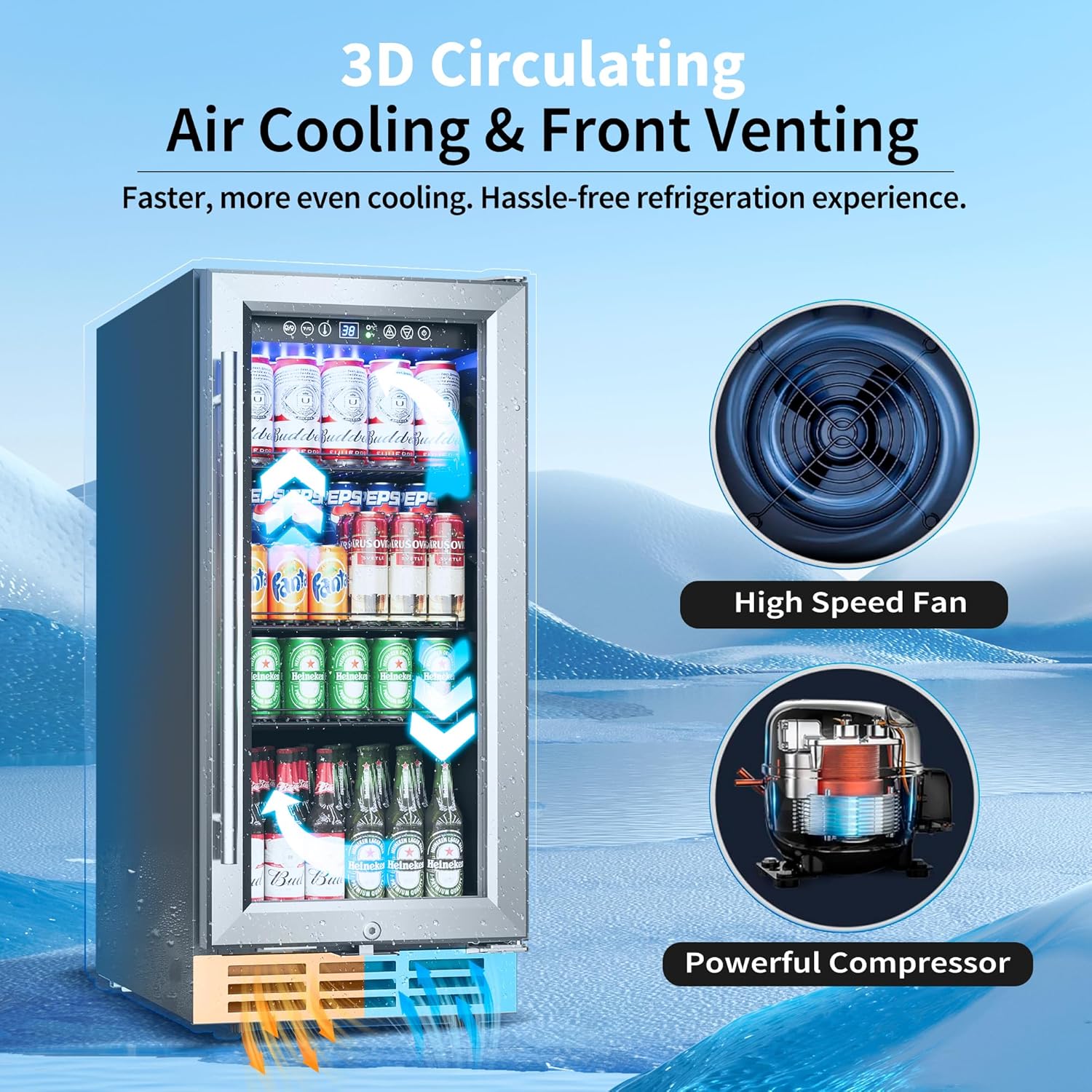 15 Inch Under Counter Beverage - Wine Beer Fridge Under Counter review and price