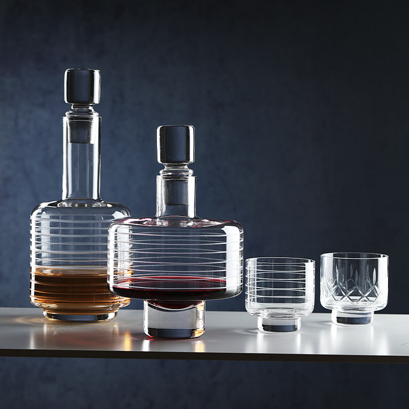 Modern Minimal Textured Crysta - Decanter Aerator Set review and price